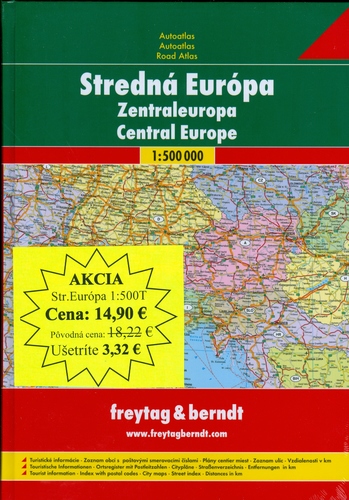STREDNA EUROPA 1:500 000 AUTO