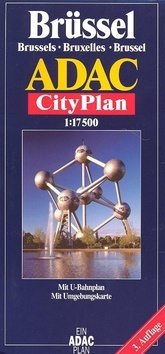 Brüssel Brussels Bruxelles brussel ADAC City Plan 1: 17 500