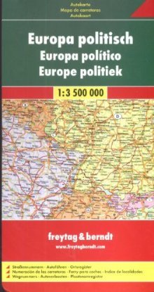 Automapa Európa 1:3,5 mil.