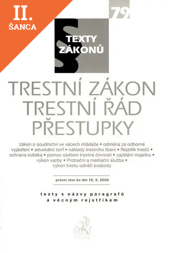 Lacná kniha Trestní zákon, Trestní řád, Přestupky