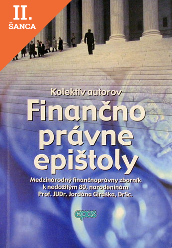 Lacná kniha Finančnoprávne epištoly