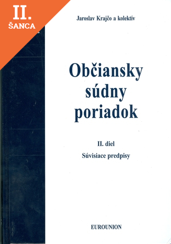 Lacná kniha Občiansky súdny poriadok I.+II.diel- Komentár