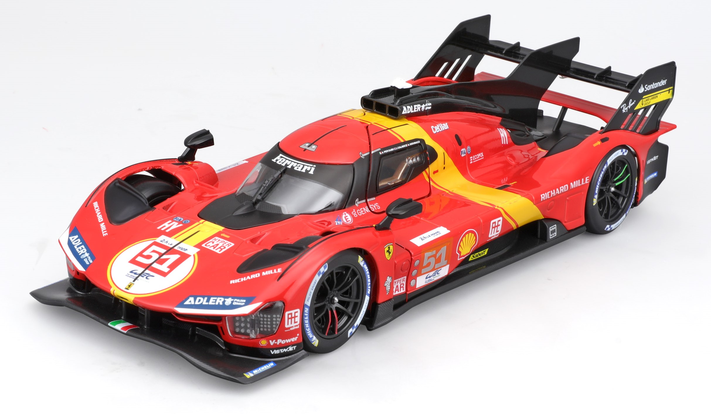 Bburago 1:24 Ferrari Racing Model KIT - Stavebnica 499P LMH 2023 - 24h Le Mans Champion