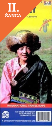 Lacná kniha Tibet 1:1 850 000