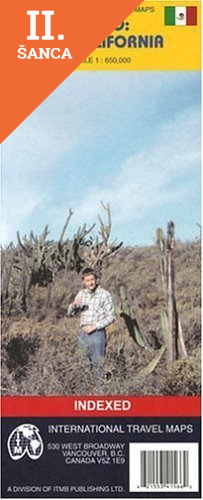 Lacná kniha Mexico: Baja California 1:650 000