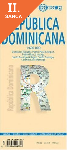 Lacná kniha Dominican Republic 1:600 000