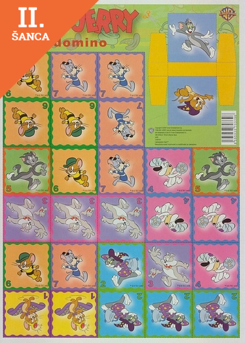 Lacná hra Domino Tom a Jerry