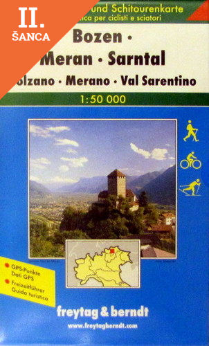 Lacná kniha Bozen - Meran - Sarntal 1: 50 000, TM WKS1