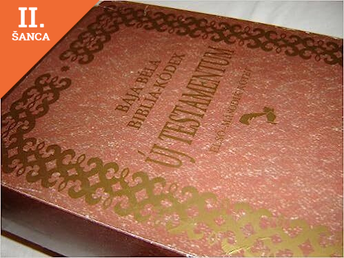 Lacná kniha Baja Bela biblia kodex Uj testamentum I. a II.cast iba spolu