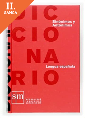 Lacná kniha Diccionario de sinonimos y antonimos/ Dictionary of Synonyms and Antonyms