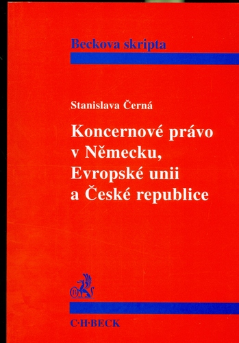 Koncernové právo v Německu, Evropské unii a České republice