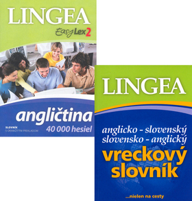 Komplet 2 ks Angličtina 40 000 hesiel + Ang.-slov., slov.-ang. vrec. slovník