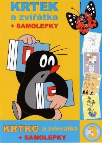 Kniha Krtek a zvířátka počítání, malování, hry + samolepky