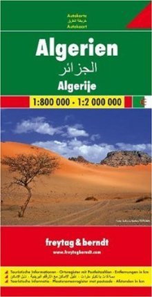 Alžírsko 1:800 000 - 1:2 000 000 - automapa