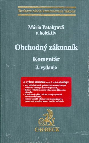 Obchodný zákonník - Komentár 3.vydanie