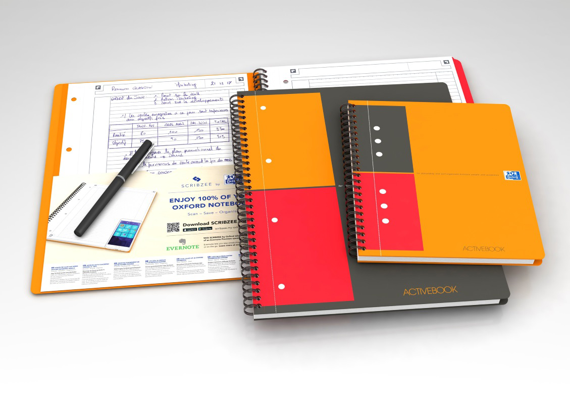 Zápisník Oxford A4+ INT Activebook štvorček