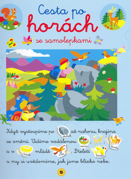 Cesta po horách se samolepkami