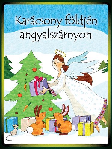 Karácsony földjén angyalszárnyon -  kifestő