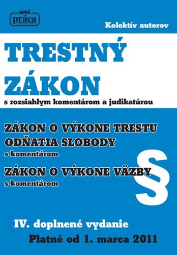 Trestný zákon IV. vydanie