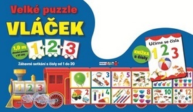 Velké puzzle vláček 1, 2, 3