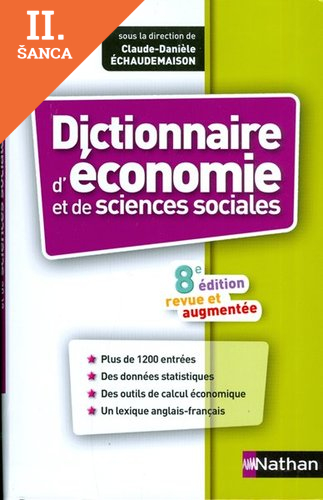 Lacná kniha Dictionnaire D´Économie Et Des Sciences Sociales