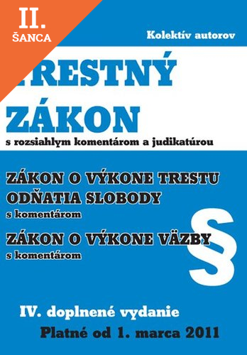 Lacná kniha Trestný zákon IV. vydanie