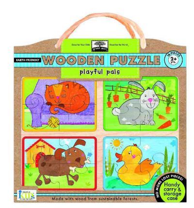 Playful Pals: Wooden Puzzle