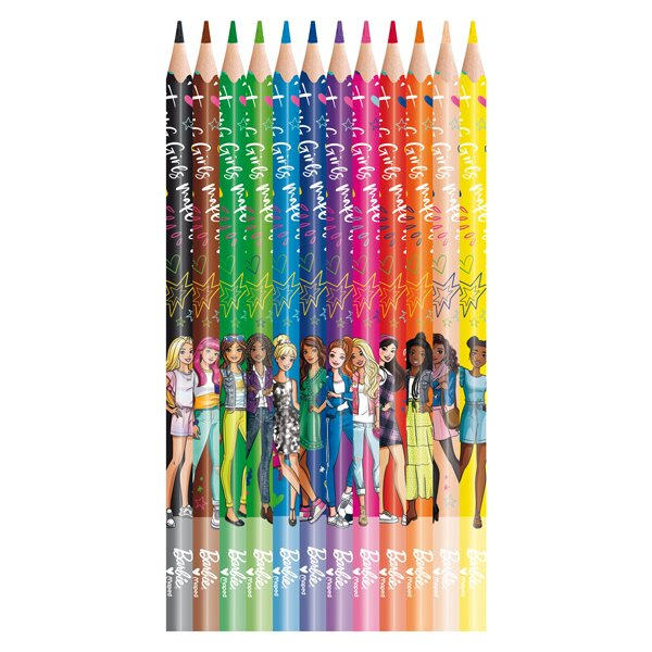 Bezdrevné pastelky MAPED Barbie 12 ks