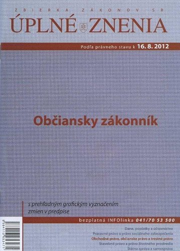Občiansky zákonník ÚZZ 31 2011 k 13.6.2011