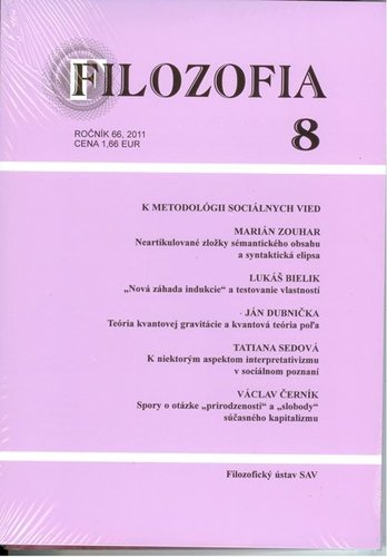 Filozofia 8 2011 + kniha Subjektivita-intersubjektivita