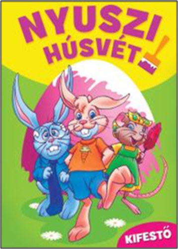Nyuszi húsvét - kifestő