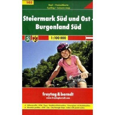 Steiermark Süd und Ost, Burgenland Süd cyklomapa 1:100 000 RK 105 FB