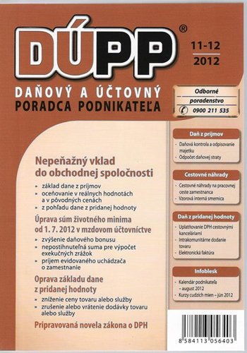 Daňový a účtovný poradca podnikateľa 11-12 2012