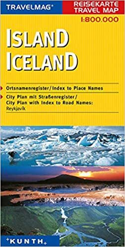 Island 1:800 000 Reisekarte
