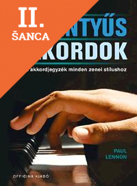 Lacná kniha Billentyűs akkordok Képes akkordjegyzék minden zen