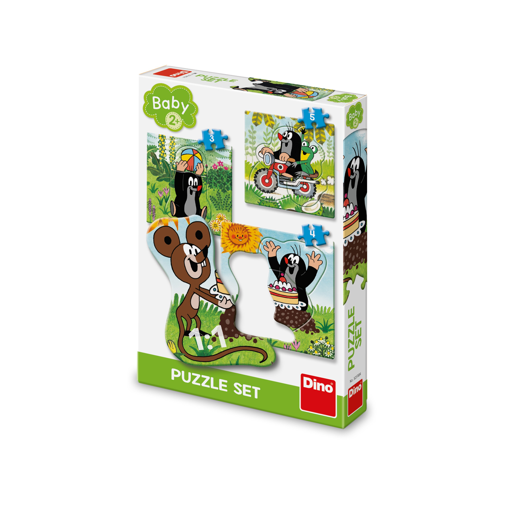 Puzzle Krtko na lúke 3-5 baby Dino
