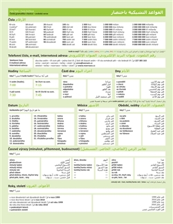 Kniha Česká gramatika v kostce - arabská verze