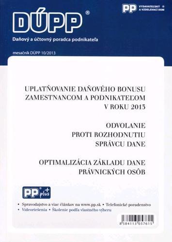 Daňový a účtovný poradca podnikateľa 10 2013