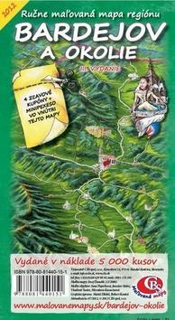 Bardejov a okolie Ručne maľovaná mapa regiónu