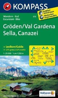 Groden Val Gardena Sella,Canazei 1:25 tis.