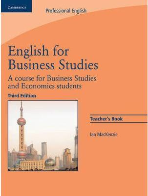 English for Business Studies 3rd Ed Teacher's Book