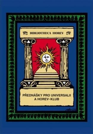 Přednášky pro Universalii a Horev-klub