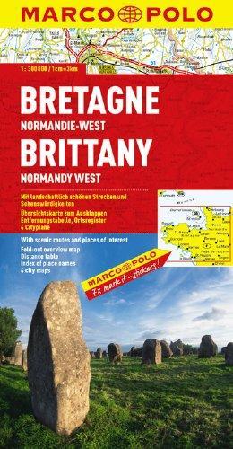 Bretagne, Normandie-West mapa 1:300T MD