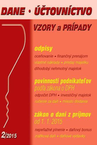Dane, účtovníctvo vzory a prípady 2 2015