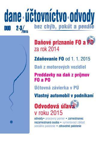 Dane Účtovníctvo Odvody 2-3 2015