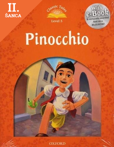 Lacná kniha Pinocchio + CD
