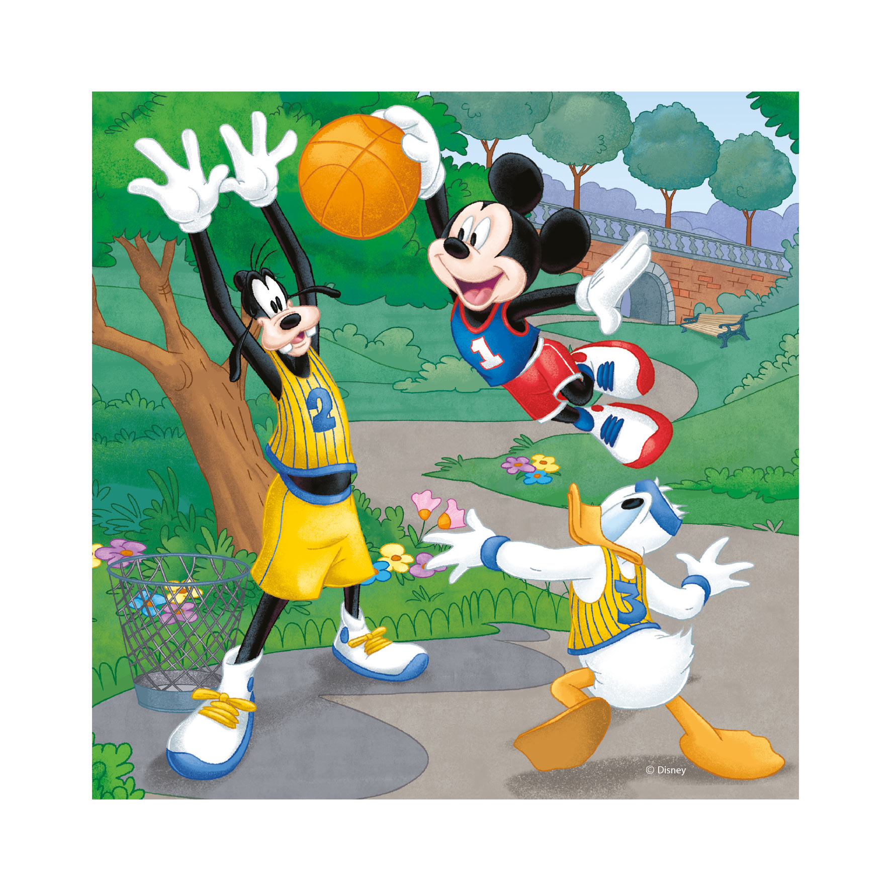Puzzle Mickey a Minnie 3x55 Dino