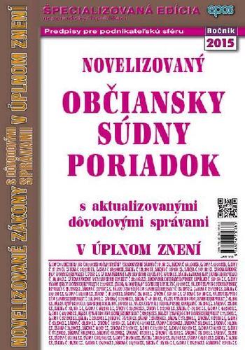 NZ 10 2015 Občiansky súdny poriadok