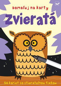 Kniha Domaľuj na karty - Zvieratá