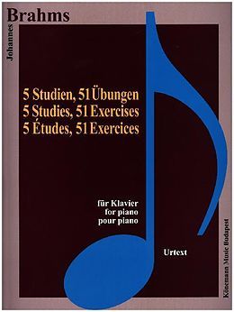 Kniha Brahms 5 Studien, 51 Ubungen